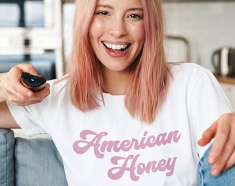 American Honey T-Shirt | Retro American Honey Shirt | Aesthetic Clothing | USA Tee | Short-Sleeve Unisex T-Shirt