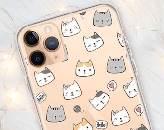 Kawaii Kitty iPhone Case | Cute Kawaii Kitten Phone Case | Sleek iPhone Case | Japanese Phone Cover