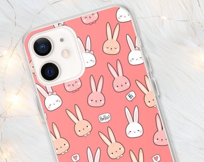 Kawaii Bunny iPhone Case | Kawaii iPhone Case | Aesthetic Cute Pink Kawaii Japanese Anime Otaku Style iPhone Case | Cute Bunnies Phone Case