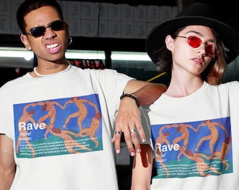 The Rave Matisse Cut Out Painting T-Shirt | Matisse Dance La Danse Tee | Aesthetic Clothing | Dancers Print | Unisex T-Shirt