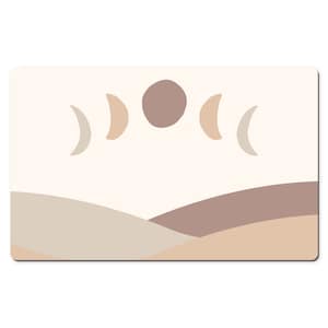 Moon Phase Desk Mat | Boho Desk Mat | Phases Of The Moon Mouse Pad | Aesthetic Large Mouse Pad | Boho Desk Decor