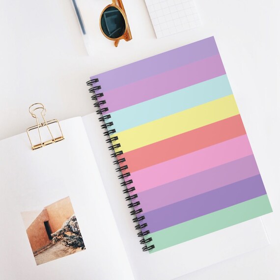 Colored Wood by Retro Boater Spiral Notebook - Ruled Line Colored Wood by Retro Boater Spiral Notebook - Ruled Line