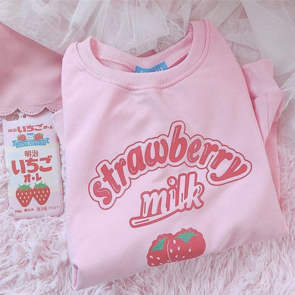 Strawberry Milk - Etsy