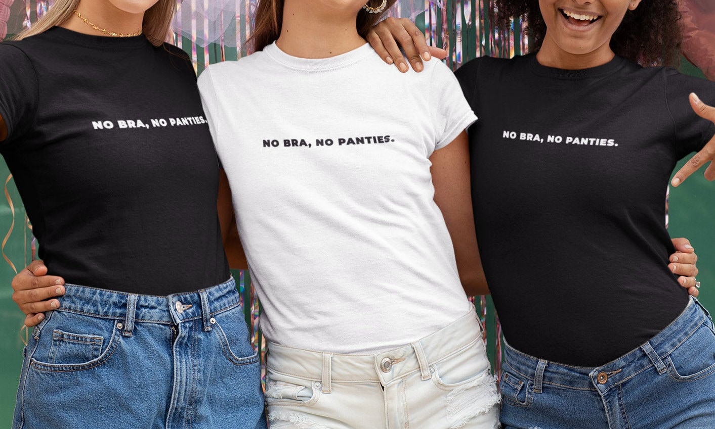 No Bra No Panties T-shirt No Bra Shirt No Bra No Panty Zone Tee Feminist  Shirt Feminist Tshirt Unisex T-shirt -  Canada