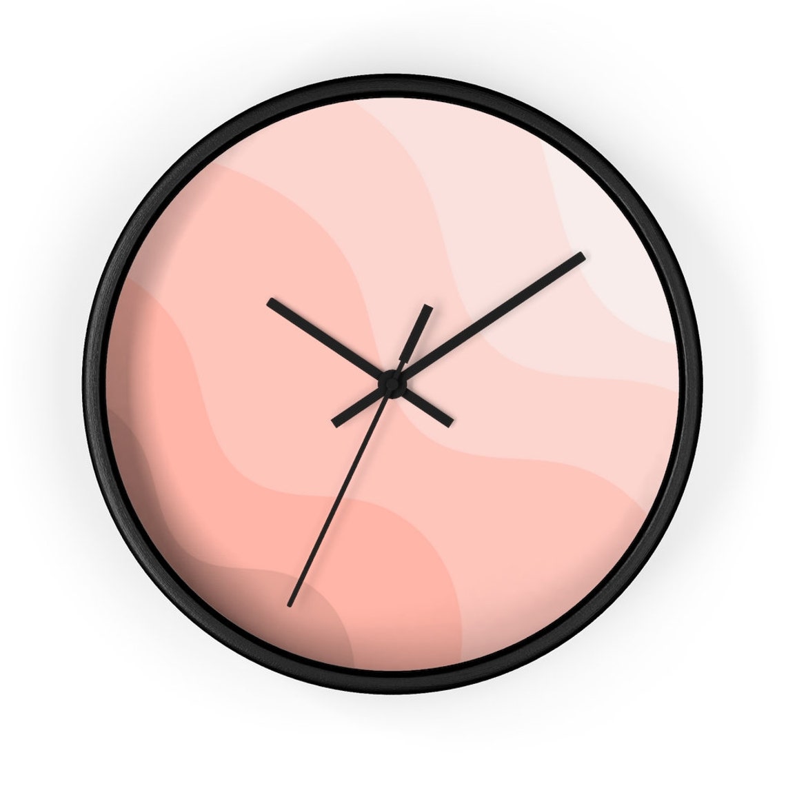 Blush Pink Wall Clock Modern Boho Room Decor Nursery Room Etsy