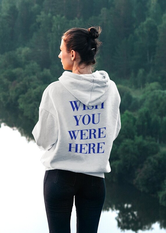 Wish You Were Here Hoodie / Ropa estética / VSCO Tumblr Hoodie - Etsy España