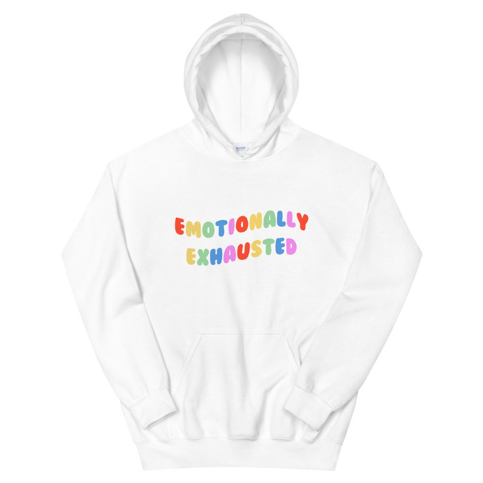 Emotionally Exhausted Hoodie Emotional Edgy Egirl Hoodie Etsy