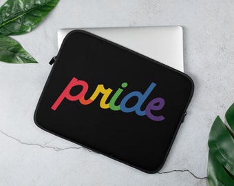 LGBT Pride Laptop Sleeve | Rainbow MacBook Air 13 Case, Gay Pride Laptop Case, LGBT Flag 13" 15" Laptop Sleeve