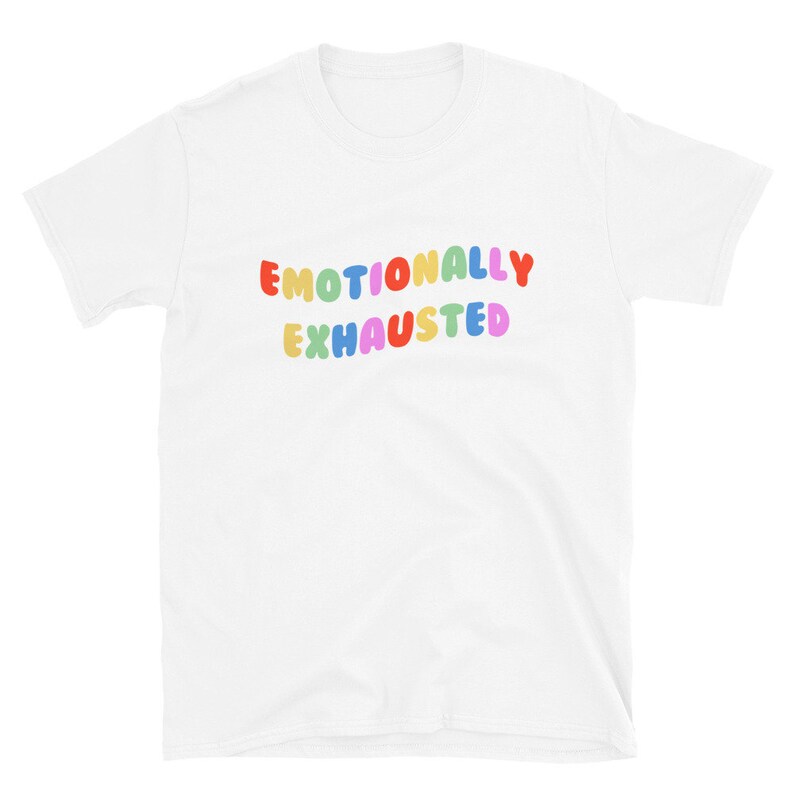 Emotionally Exhausted Womens Tee – Washed Black main image 0