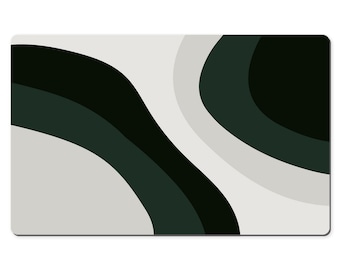 Sage Green Desk Mat, Dark Green Desk Mat, Aesthetic Large Mouse Pad, Minimalist Contemporary Desk Decor