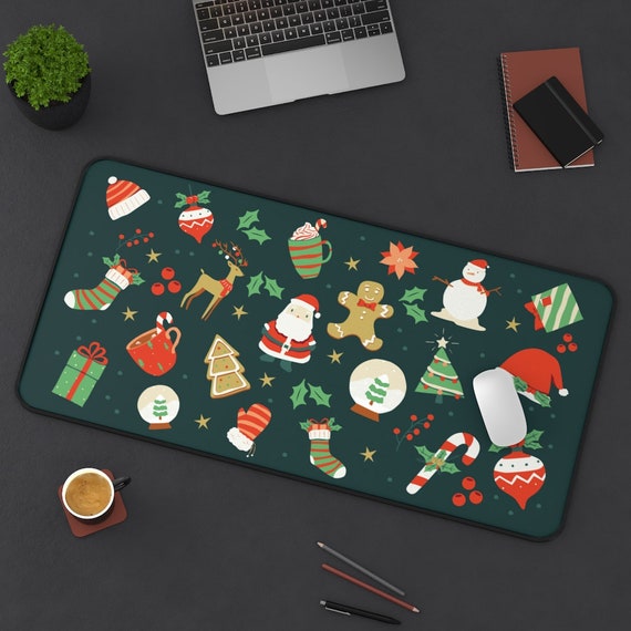 Christmas Desk Mat Christmas Ornaments Large Gaming Mouse Pad Christmas  Decorations Stocking Desk Pad Christmas Gifts for Him & Her - Etsy