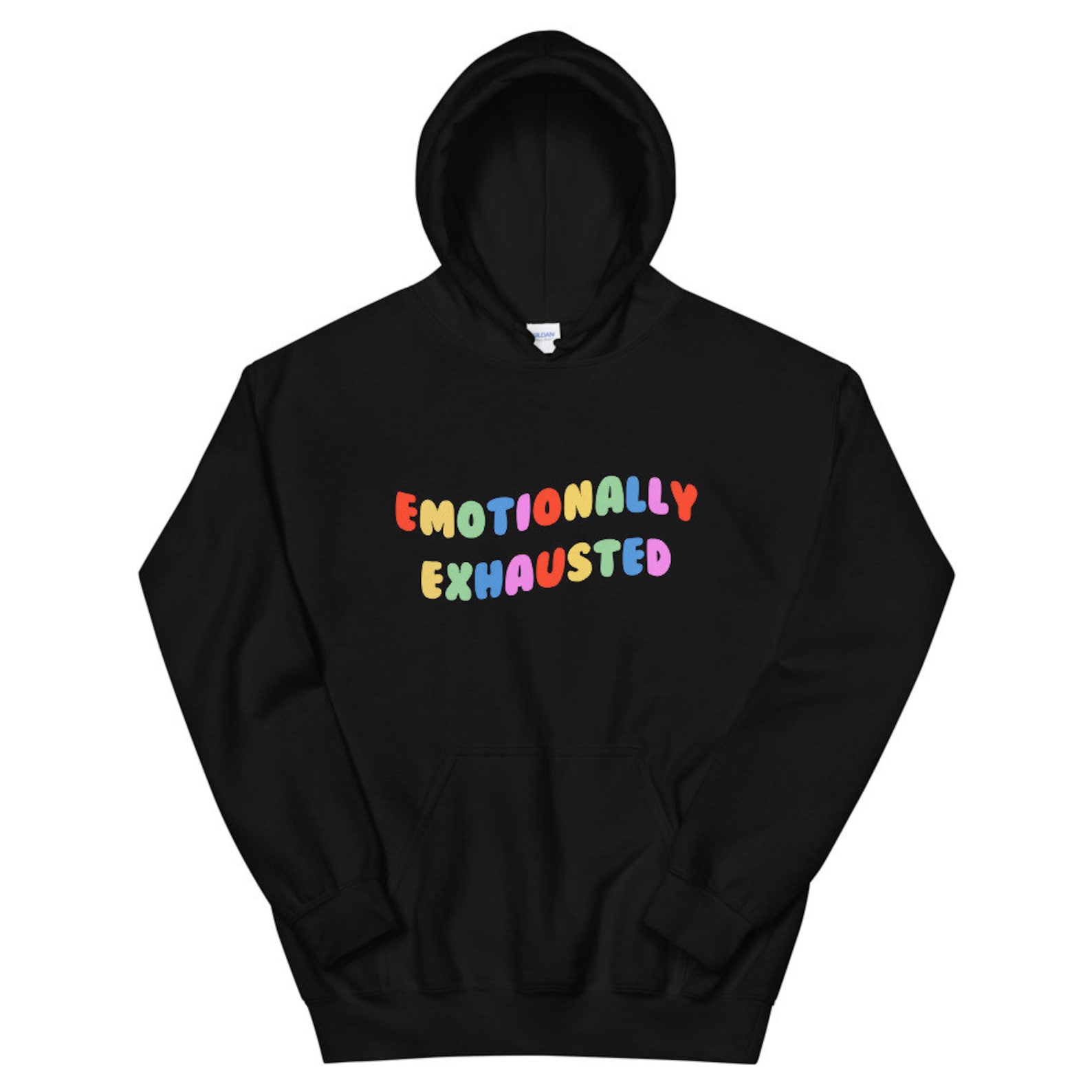 Emotionally Exhausted Hoodie Emotional Edgy Egirl Hoodie Etsy