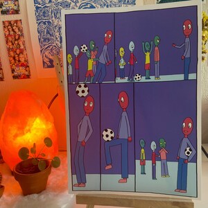 Numbered LAMRON print - soccer