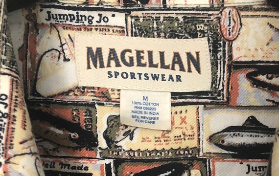 Vintage Magellan Graphic Button up 