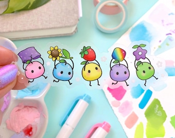 CLEAR Junimo Forest Spirits Stardew Valley Video Game Sticker by Michelle Coffee
