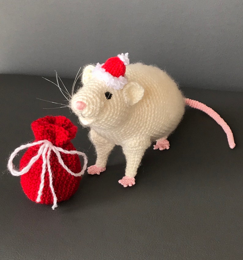 Crochet pattern Realistic Rat crochet tutorial rat white rat Etsy
