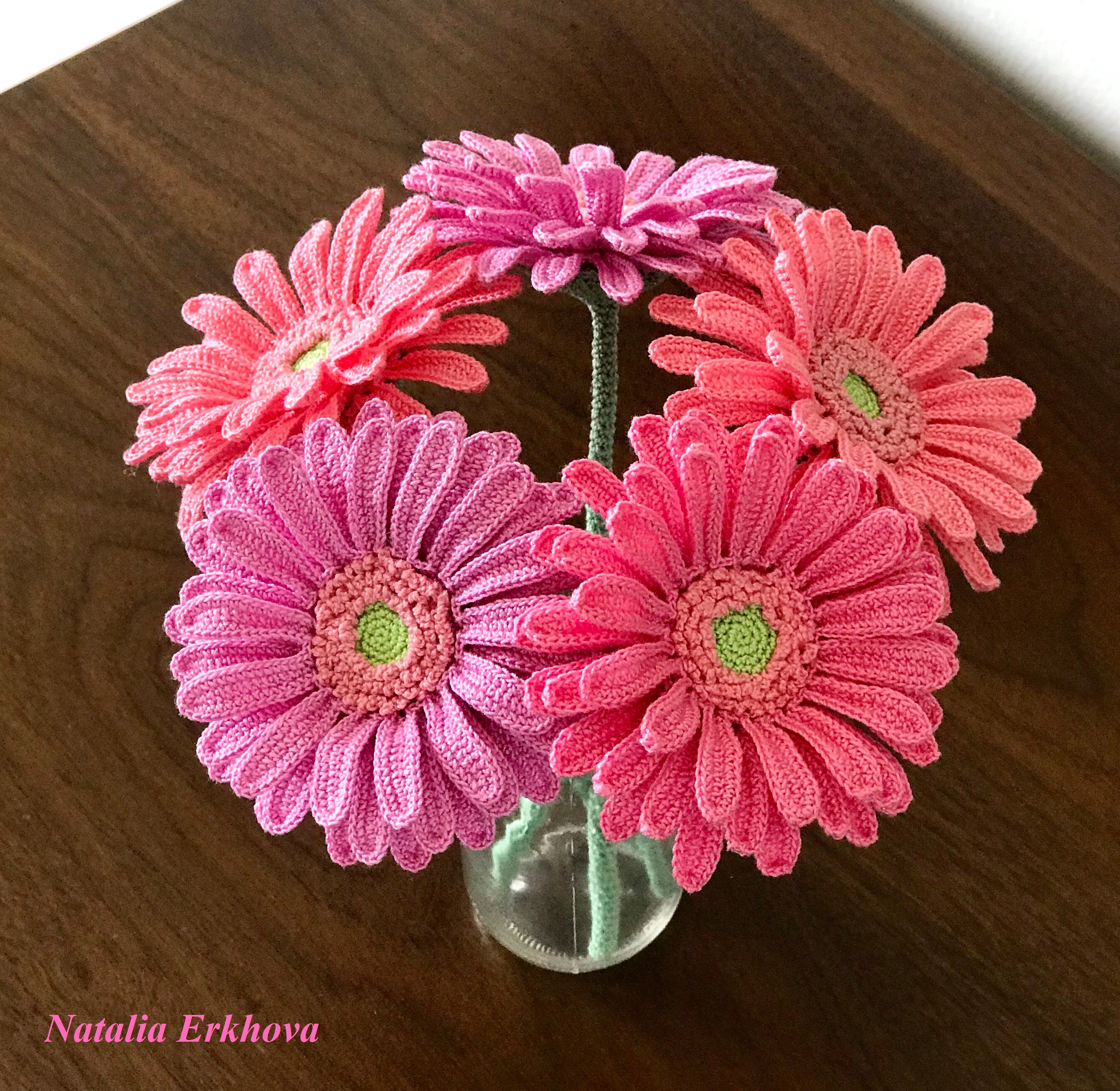 Digital Crochet Patern Gerbera Flower Etsy Australia