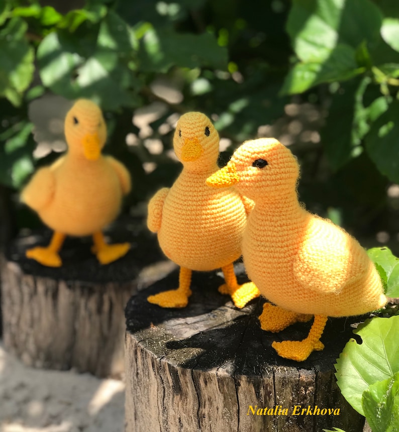 Crochet Pattern Yellow Duckling Crochet Duck Crochet Etsy