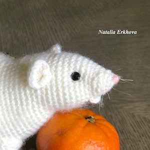 Patron numérique au crochet Rat réaliste image 3