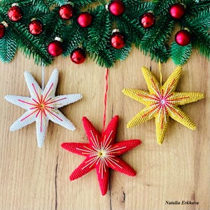 Digital crochet pattern Christmas Star (English language)