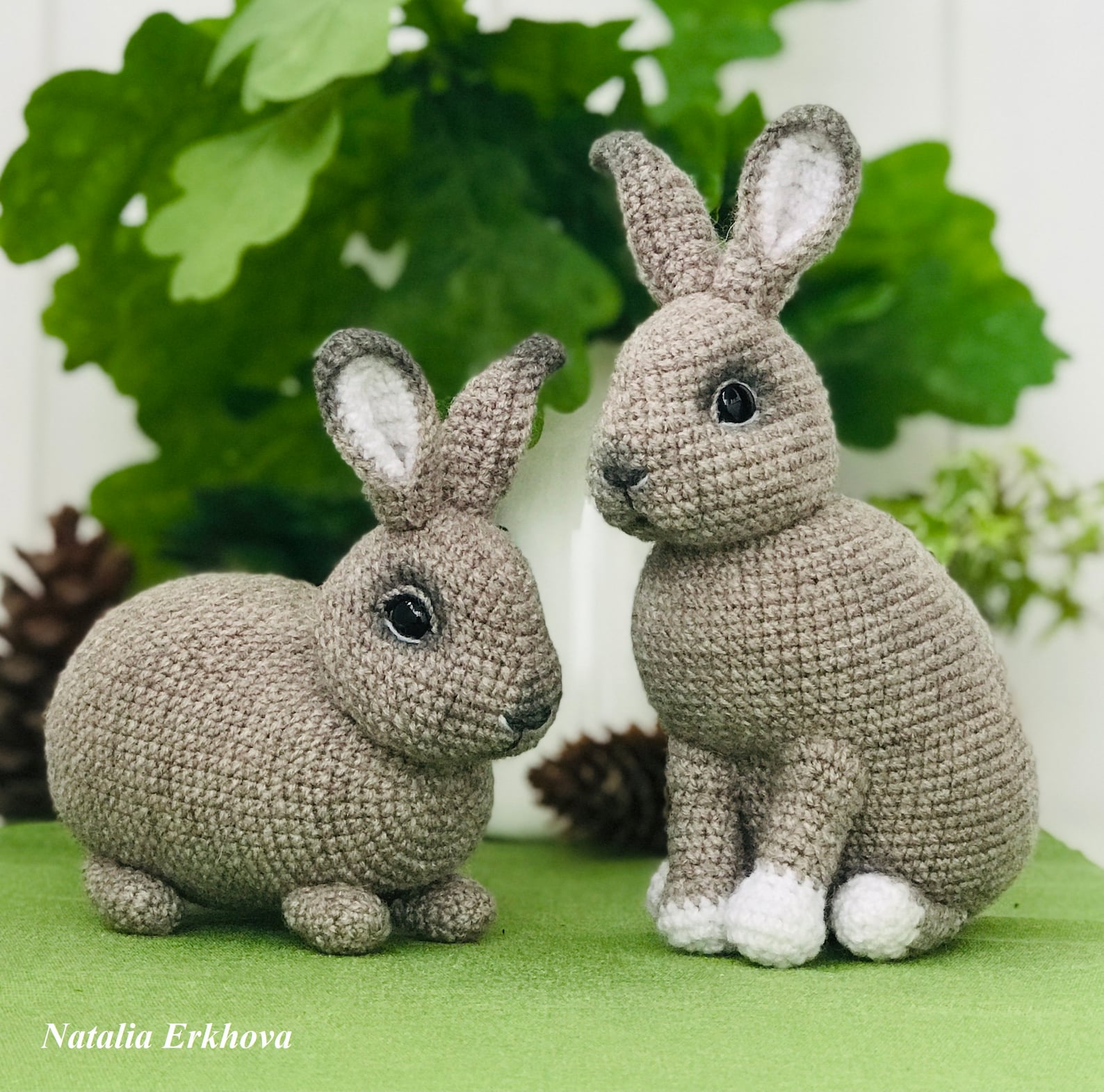 Digital Crochet Pattern Two Rabbits. Amigurumi Toys - Etsy