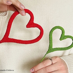 Heart digital crochet pattern