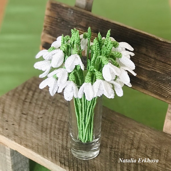 Digital crochet pattern Snowdrop