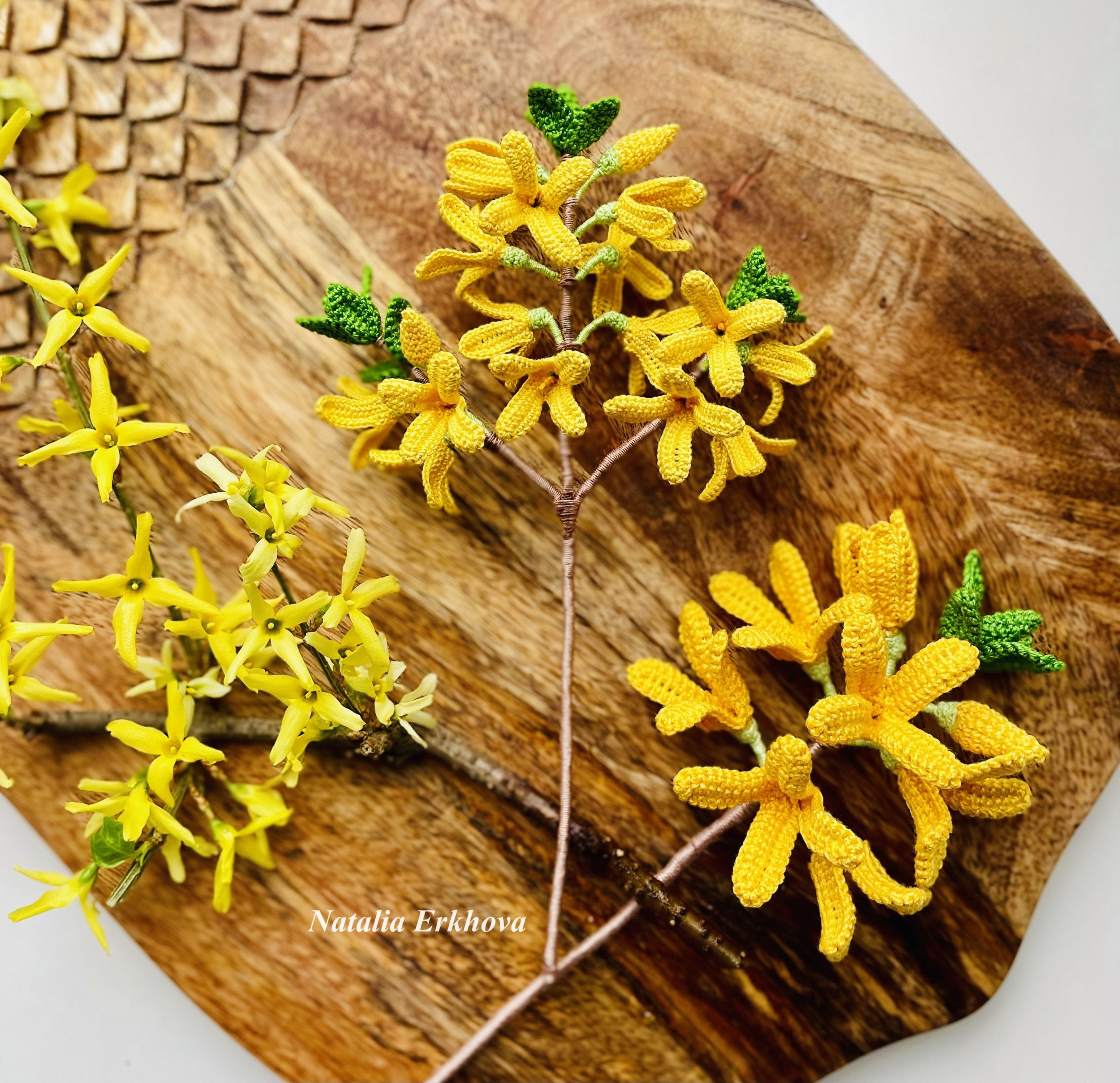 Forsythia Digital Crochet Flower Pattern PDF (english) - Etsy