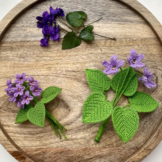 Wild Violet Digital Crochet Flower Pattern PDF (english Only) - Etsy