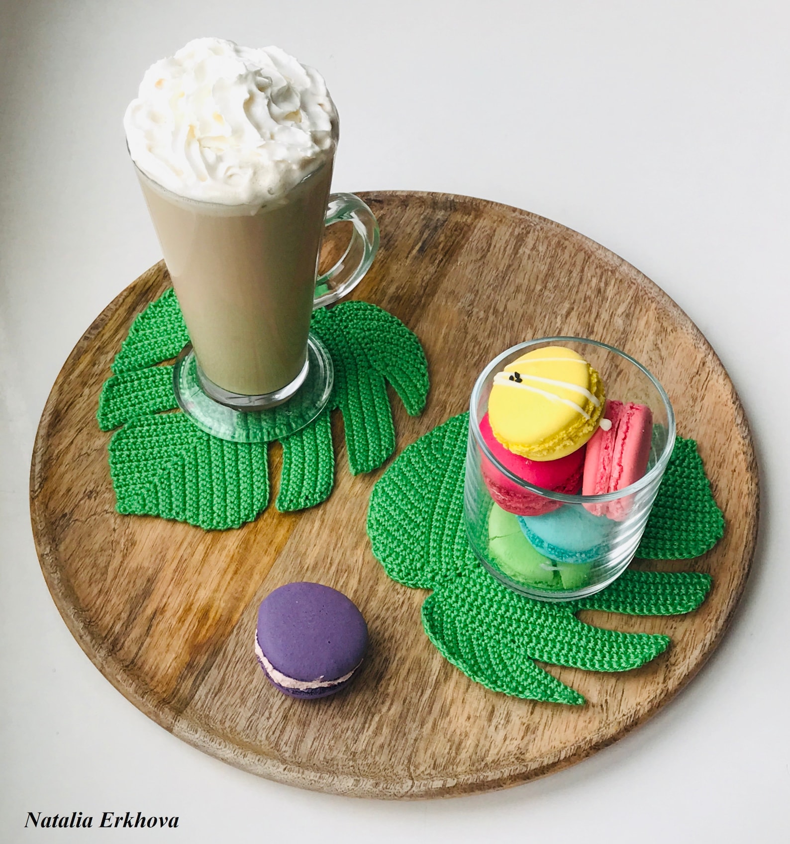 Digital Crochet Pattern Monstera Leaf Coaster Etsy