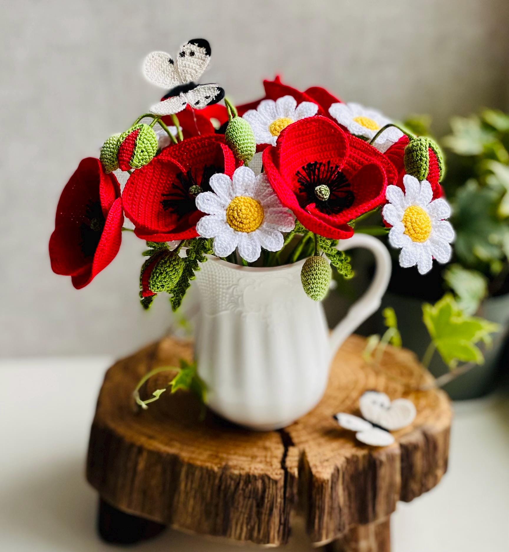 Poppy Flower Digital Crochet Pattern – PDF – Realistic Floral