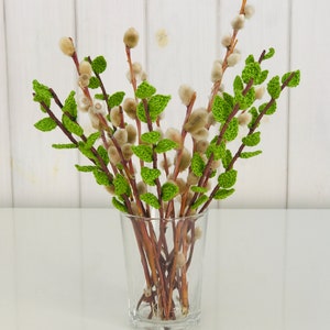 Digital crochet pattern Spring twigs