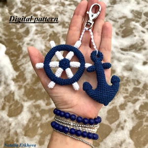 Digital crochet pattern Keychain