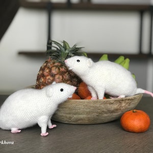 Patron numérique au crochet Rat réaliste image 9