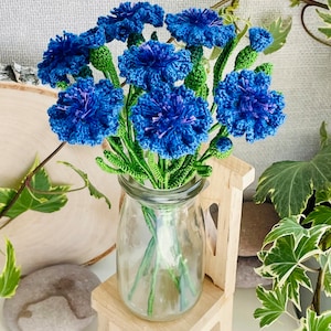 Digital crochet pattern Cornflowers