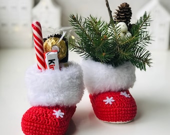 Digital crochet pattern Santa's boots