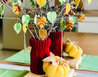 Digital crochet pattern "Autumn leaf fall"