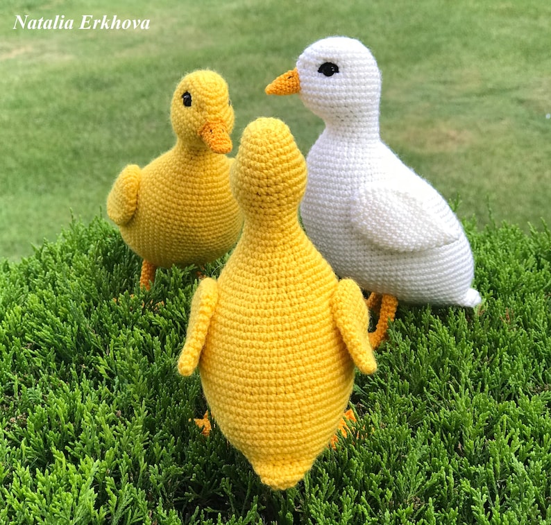 Crochet Pattern Yellow Duckling Crochet Duck Crochet Etsy