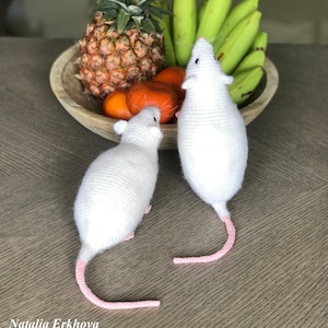 Patron numérique au crochet Rat réaliste image 5