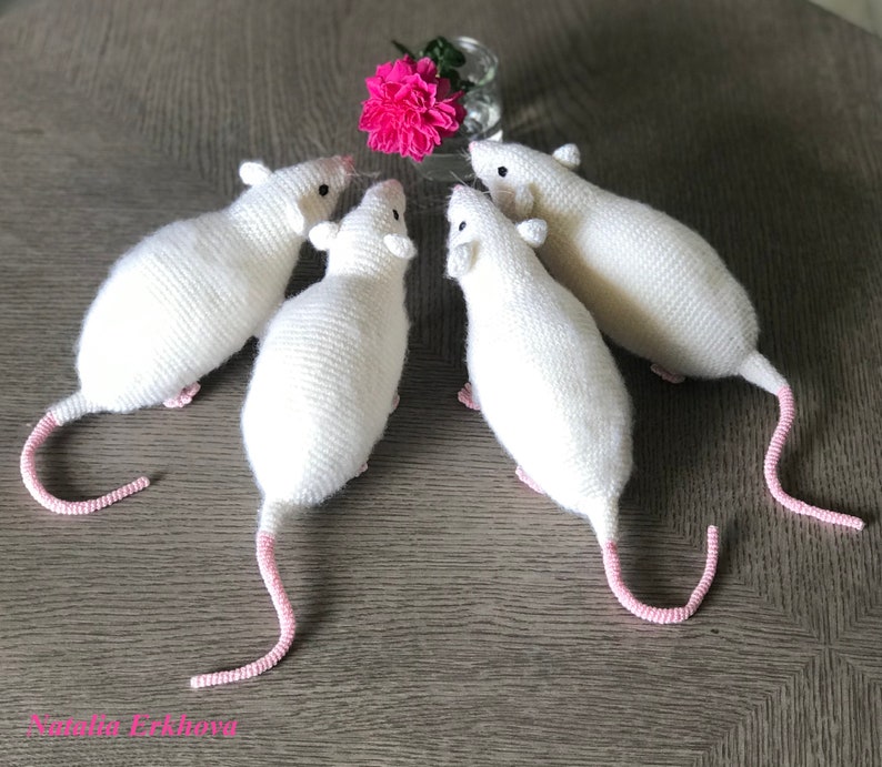 Crochet pattern Realistic Rat crochet tutorial rat white rat Etsy