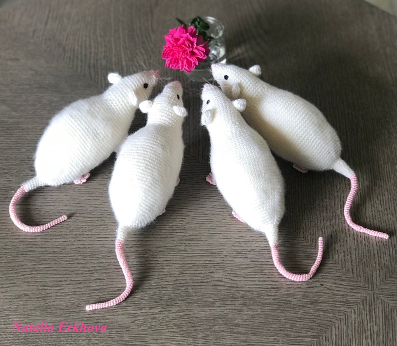 Patron numérique au crochet Rat réaliste image 10