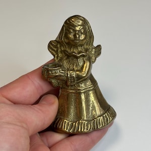 Brass angel candle holder Christmas decoration solid brass angel candle holder vintage Christmas candle holder
