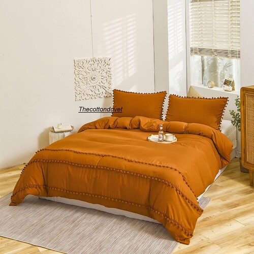 Organic Cotton Duvet Cover Set Queen Duvet Cover King Etsy