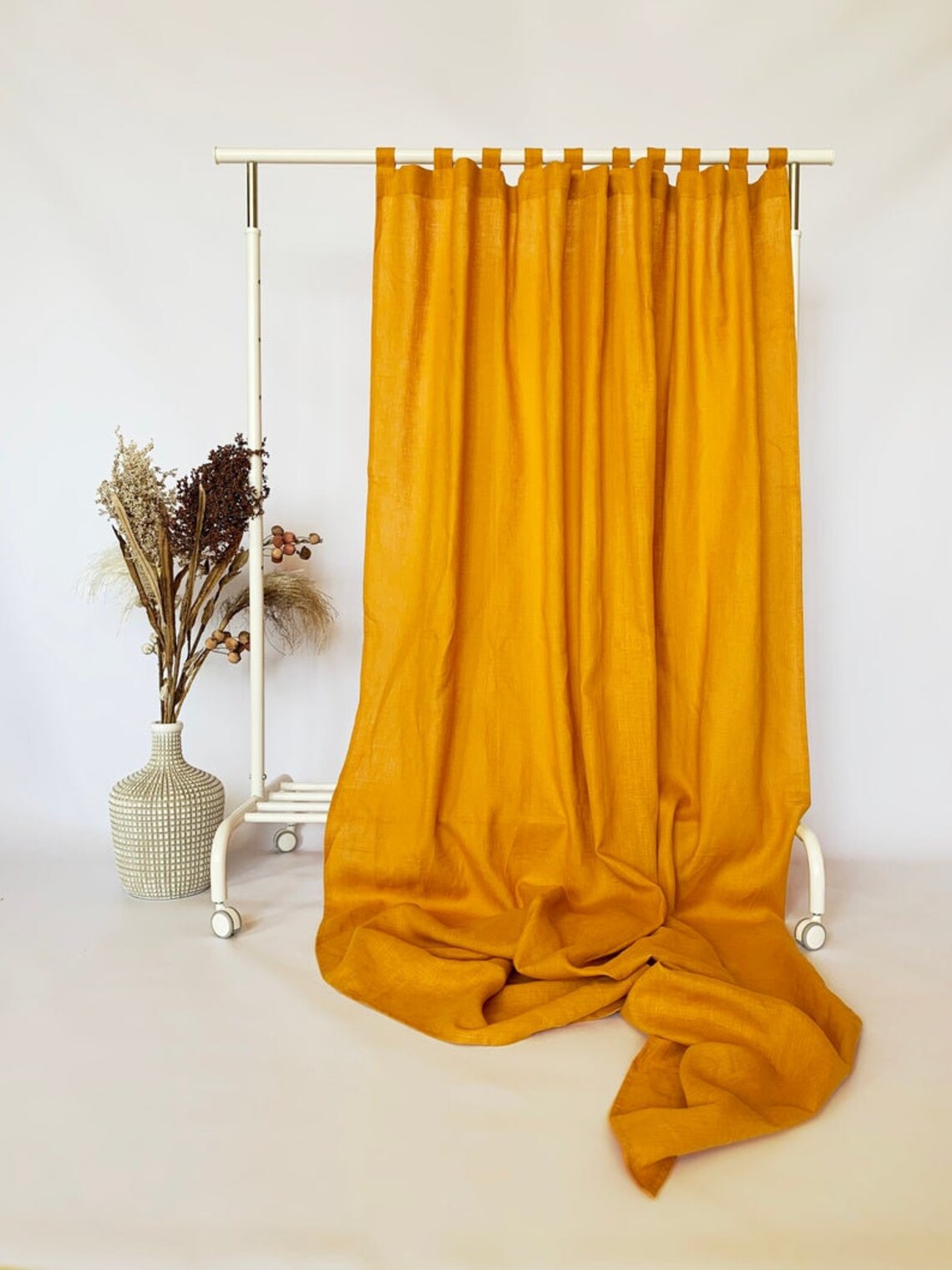 Yellow Mustard Shower Curtains for Living Room for Bedroom Etsy UK
