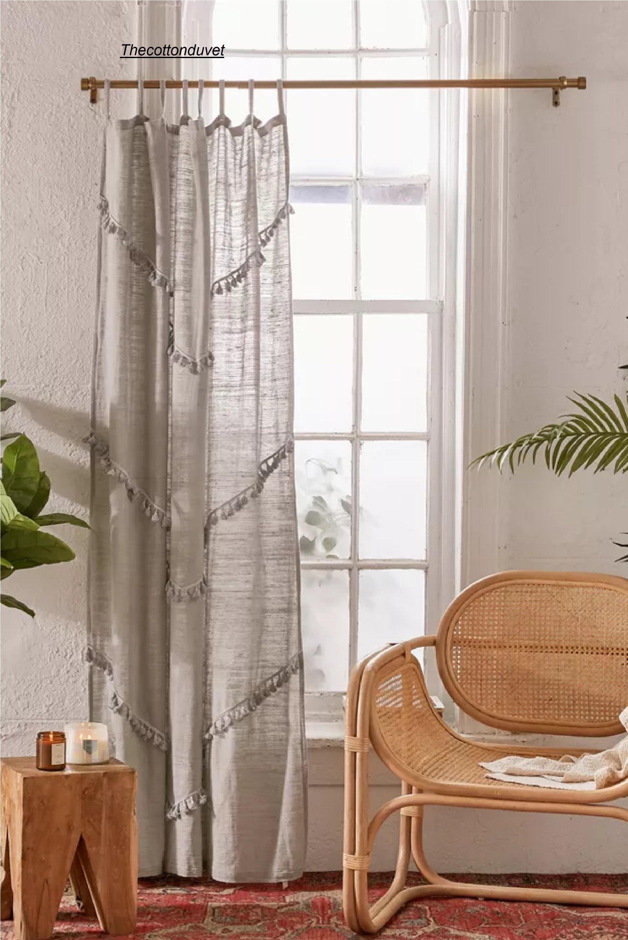 Handmade Tassels Curtain Fringes Curtain Window Curtain Boho Etsy