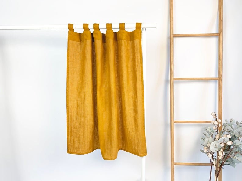 Yellow Mustard Shower Curtains for Living Room for Bedroom Etsy