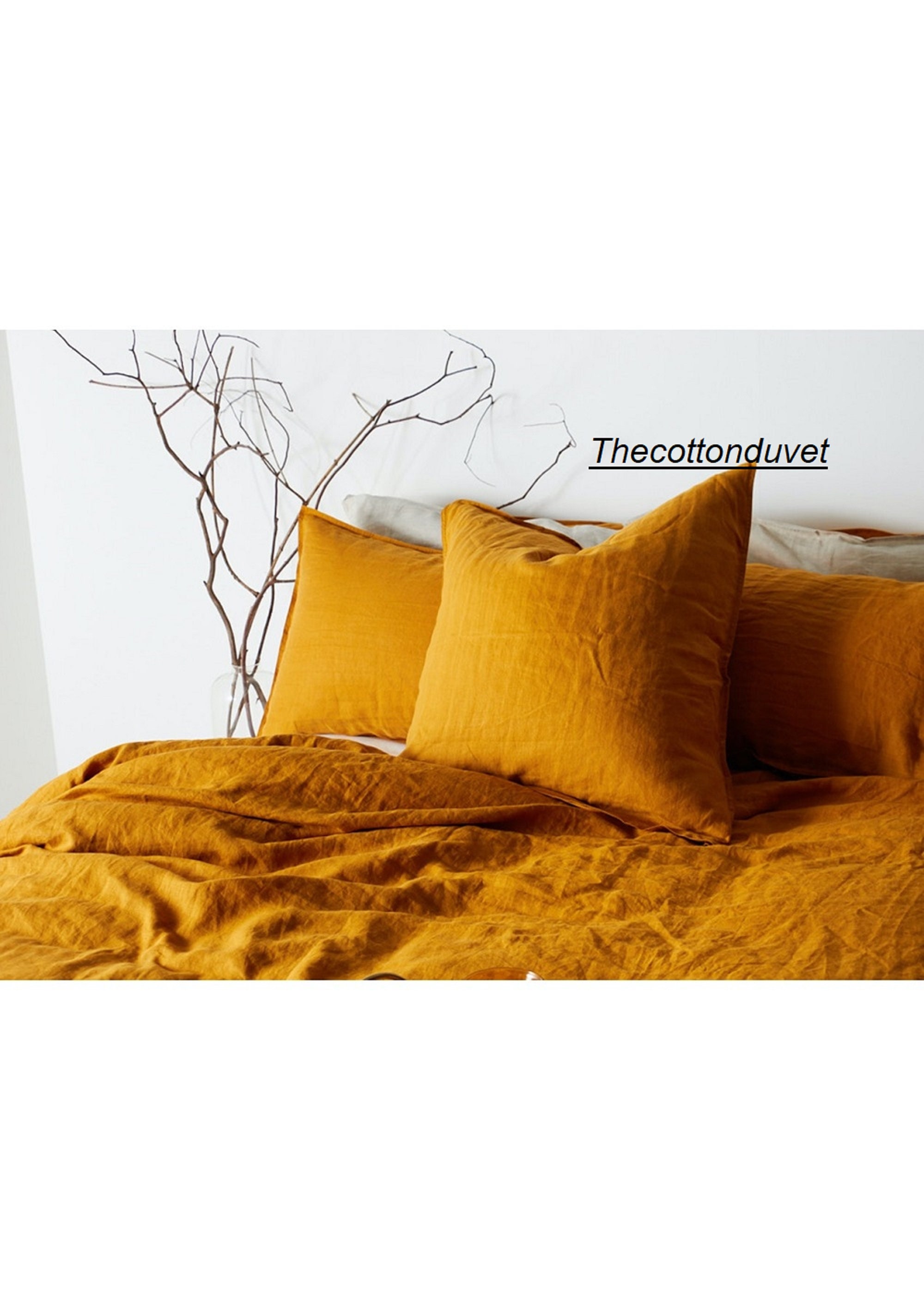 Yellow Mustard Duvet Cover Linen Duvet Cover Yellow Linen Etsy