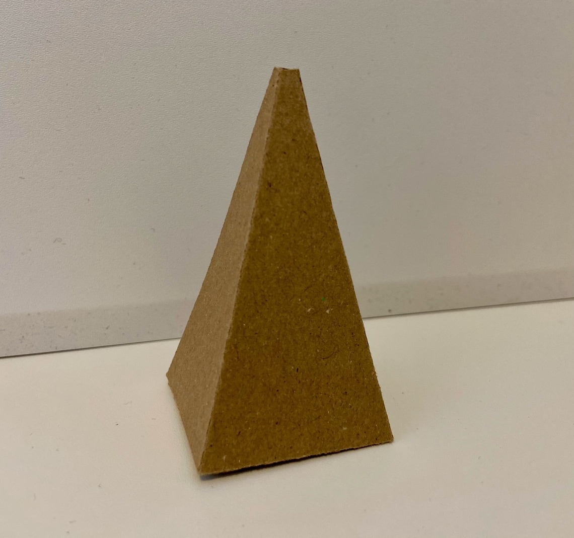 Pyramid shaped Box Template with . SVG digital download file. Etsy