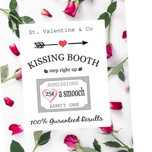Kissing Booth Sign Printable Wall Art Explore Now Etsy