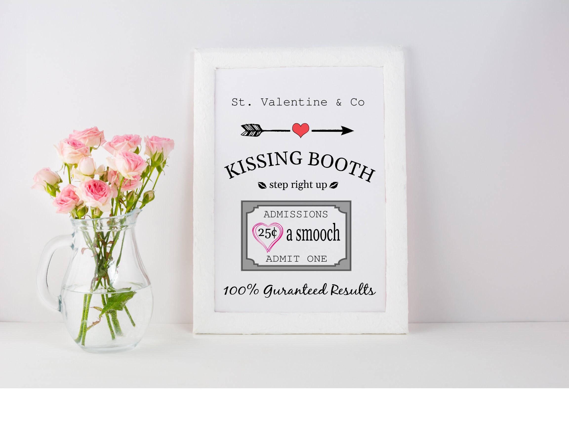 Kissing Booth Sign, Printable Wall Art, Explore Now - Etsy